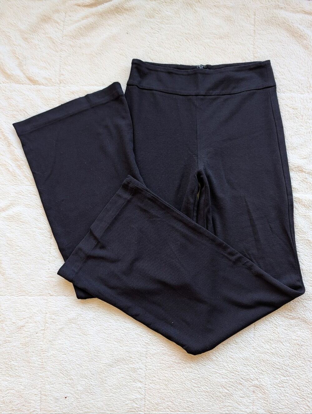BCBG Mid Rise Wide Leg Black Pants